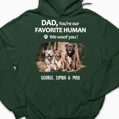 To My Favorite Human Photo - Personalized Custom Hoodie