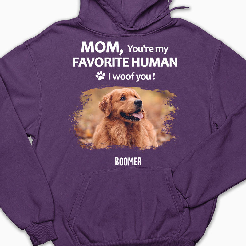 To My Favorite Human Photo - Personalized Custom Hoodie