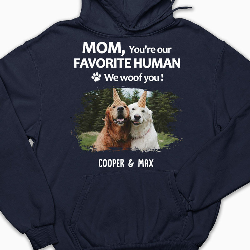 To My Favorite Human Photo - Personalized Custom Hoodie