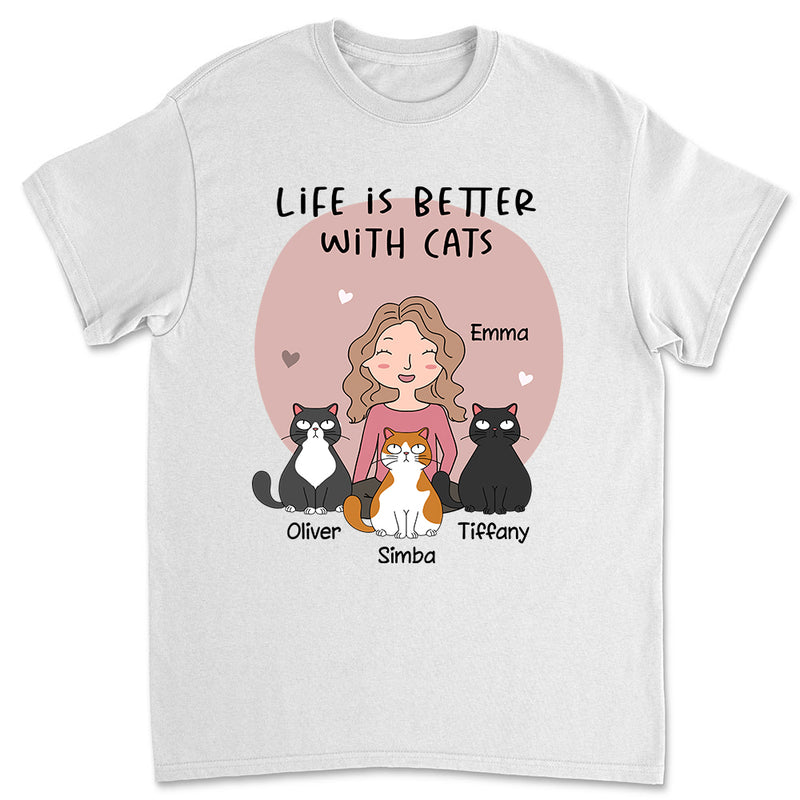Life Is Better Cartoon - Personalized Custom Unisex T-shirt