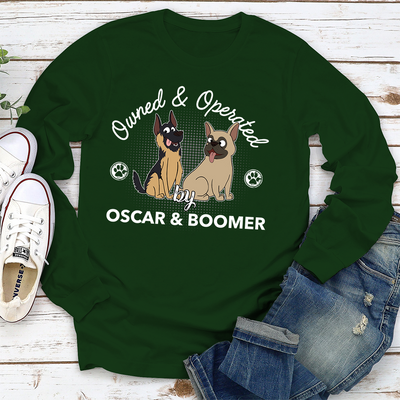 Owned & Operated - Personalized Custom Long Sleeve T-shirt