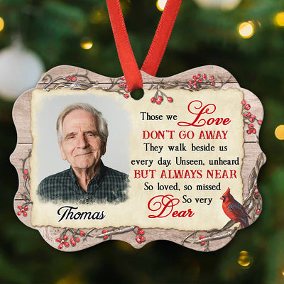 Loved And Missed - Personalized Custom Aluminum Ornament