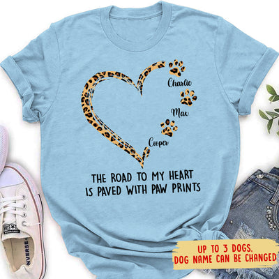 Road To Heart Pattern - Personalized Custom Women's T-shirt