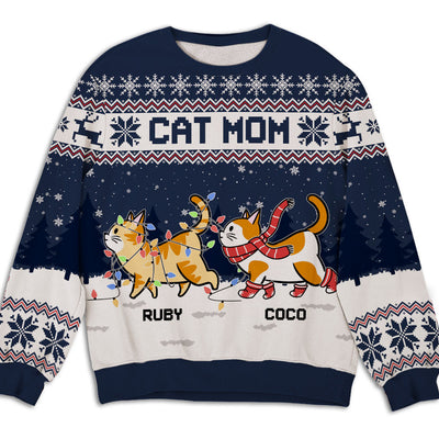 Cat Parents - Personalized Custom All-Over-Print Sweatshirt
