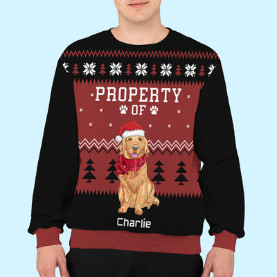 Dog Property - Personalized Custom All-Over-Print Sweatshirt