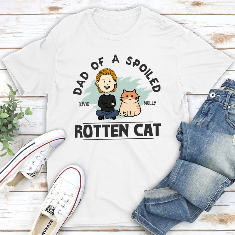 Mom Of Spoiled Cats - Personalized Custom Unisex T-shirt