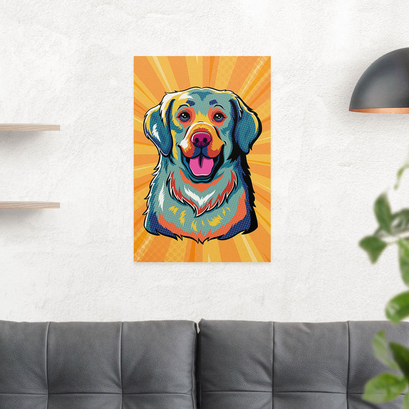 Golden Retriever Pop Art - Poster