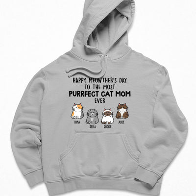 Purrfect Cat Mom – Personalized Custom Hoodie