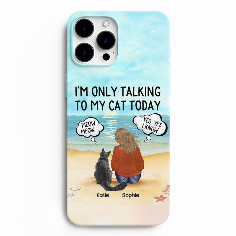 Talking To Cats - Personalized Custom Phone Case