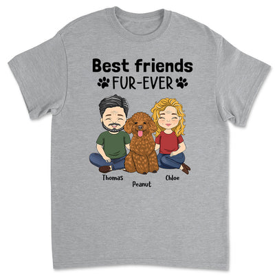 Best Friends Fur-ever Couple - Personalized Custom Unisex T-shirt