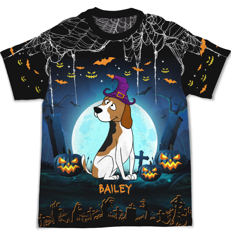 Halloween With Dogs - Personalized Custom All-over-print T-shirt