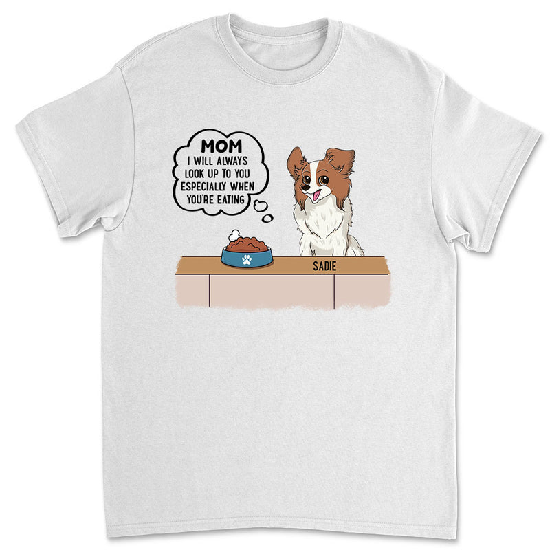 Dogs Looking Up - Personalized Custom Unisex T-shirt