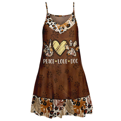 Peace Love Dog - Strap Dress