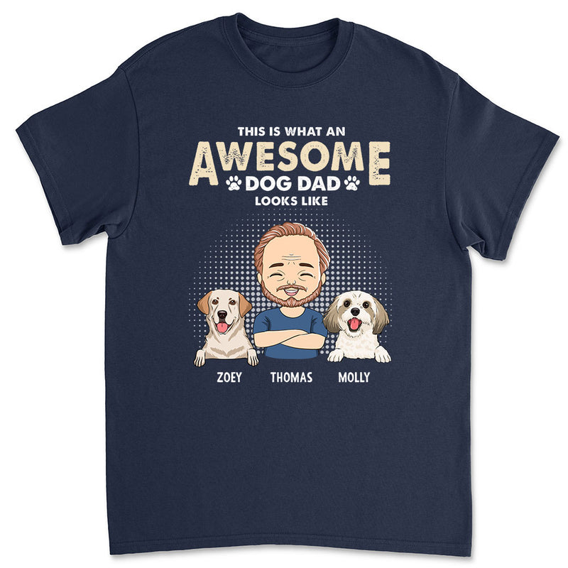 Awesome Dog Mom/Dad - Personalized Custom Unisex T-shirt