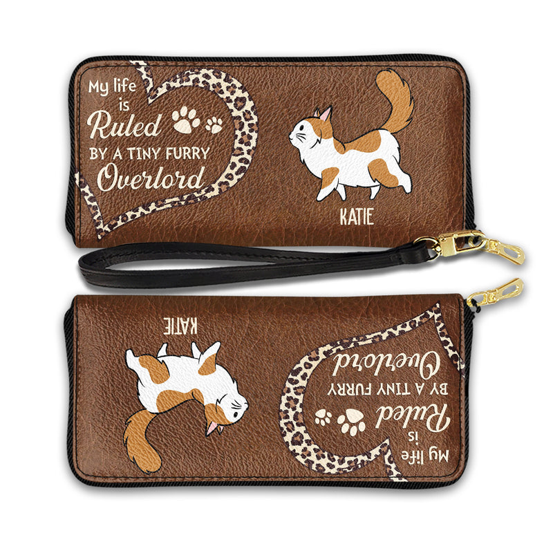 My Life Is Ruled By Cats - Personalized Custom Leather Wallet