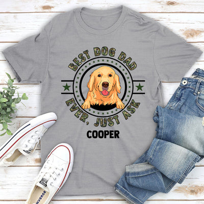 Circle Dog Dad - Personalized Custom Unisex T-shirt
