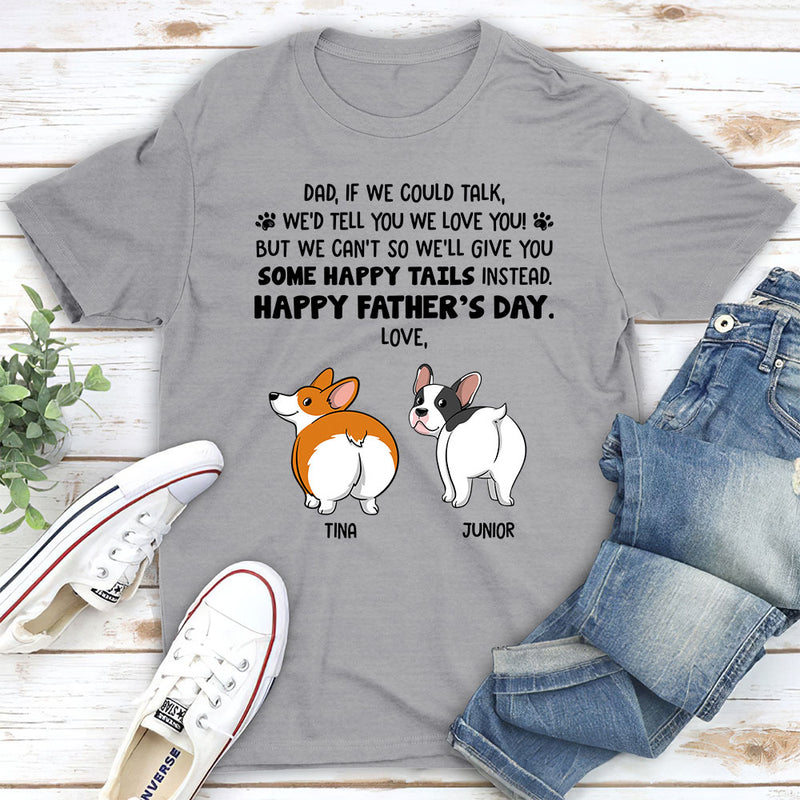 Happy Tail Instead - Personalized Custom Unisex T-shirt