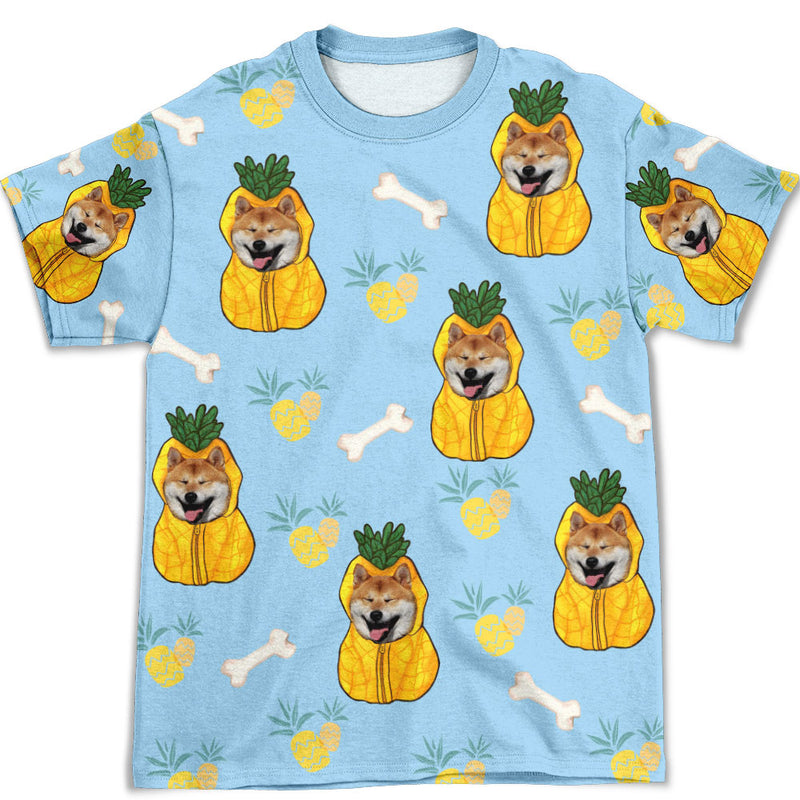Dog Pineapple - Personalized Custom Photo All-over-print T-shirt