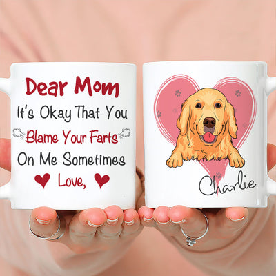 Blame Your Farts - Personalized Custom Coffee Mug