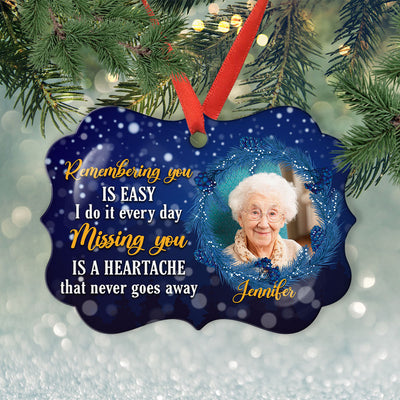 Miss You Every Day - Personalized Custom Aluminum Ornament