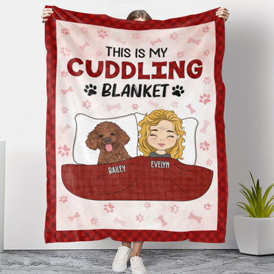 Cuddling Blanket  - Personalized Custom Fleece Blanket