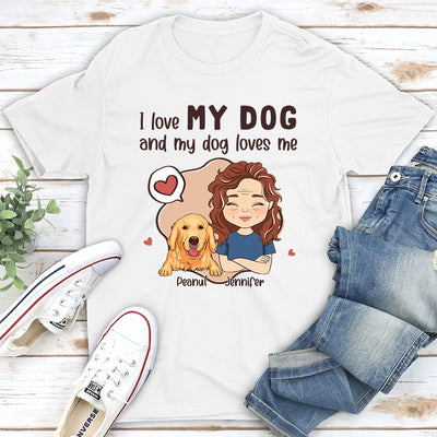 My Dog My Love - Personalized Custom Unisex T-shirt