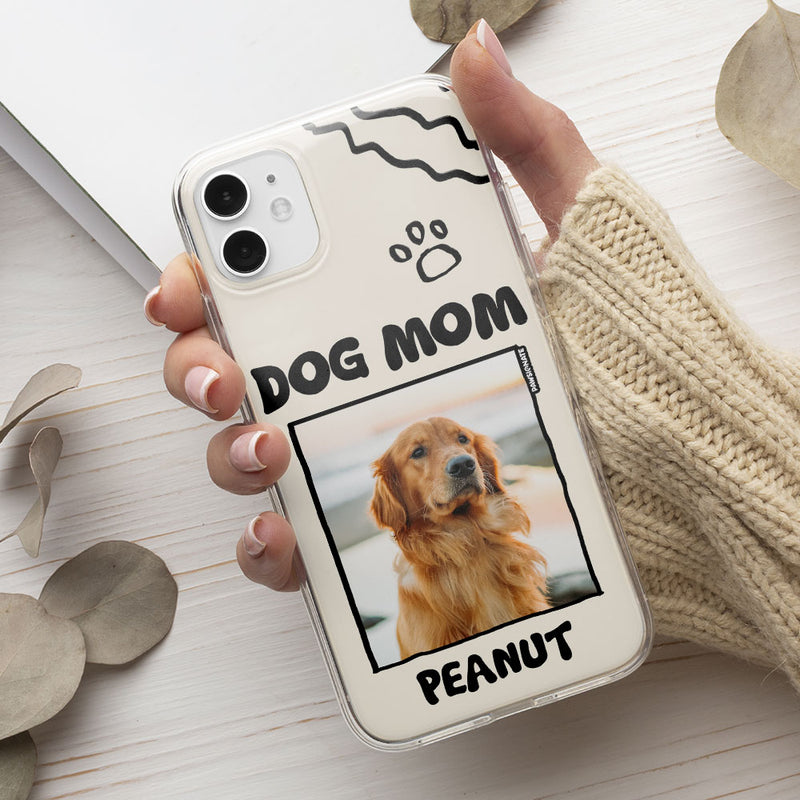 Dog Mom/Dad Cartoon Photo - Personalized Custom Phone Case