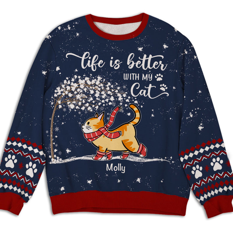 Better Life - Personalized Custom All-Over-Print Sweatshirt