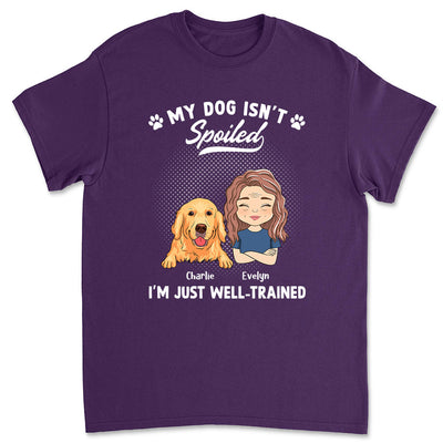 Spoiled Dog Portrait - Personalized Custom Unisex T-shirt