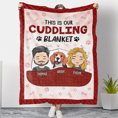 Couple Cuddling Blanket - Personalized Custom Fleece Blanket