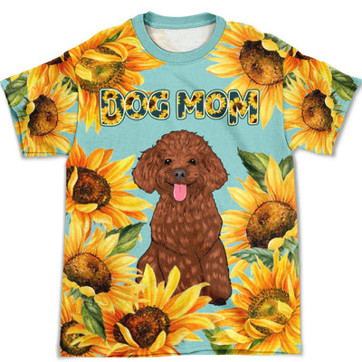 Dog Mom Sunshine- Personalized Custom All-over-print T-shirt