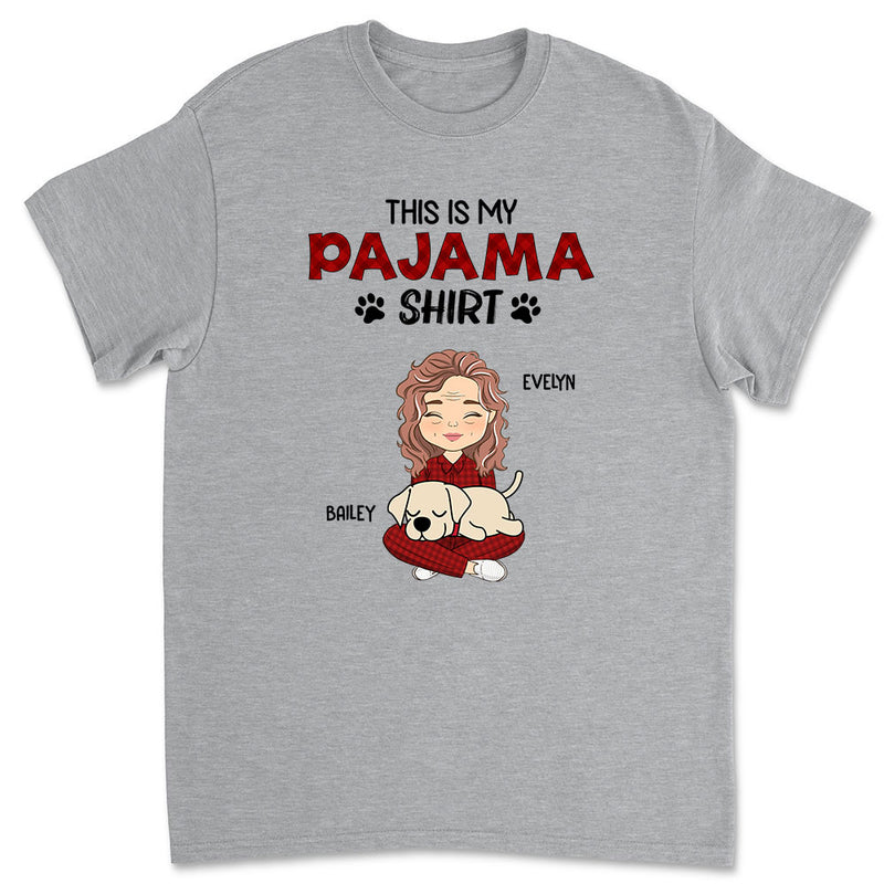 Sleeping Pet Pajama Shirt - Personalized Custom Unisex T-shirt