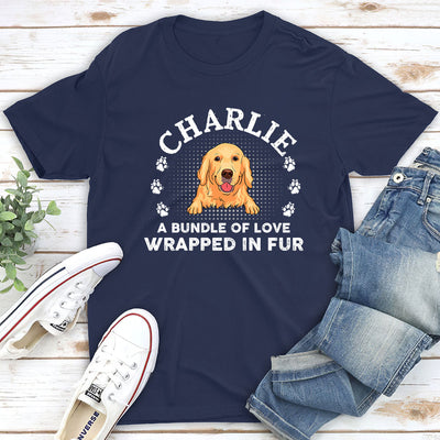 Wrapped In Fur - Personalized Custom Unisex T-shirt