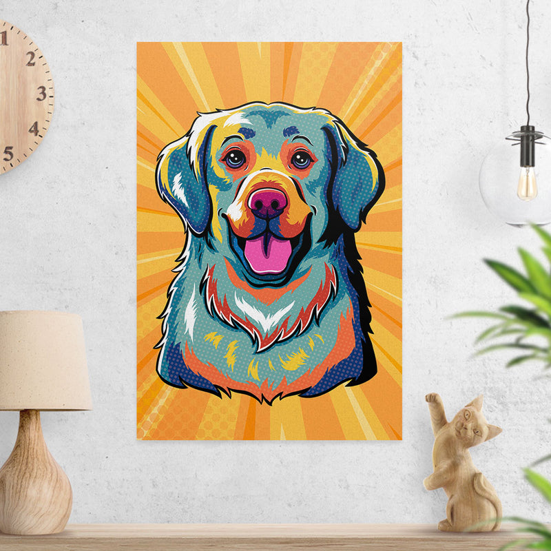 Golden Retriever Pop Art - Poster