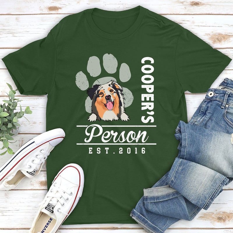 Dog Person Est - Personalized Custom Unisex T-shirt