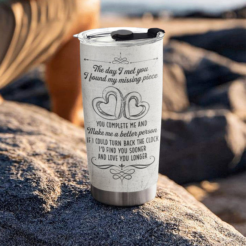 The Day I Met You - Personalized Custom Tumbler