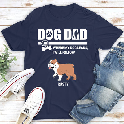 Dog Dad - Personalized Custom Unisex T-shirt
