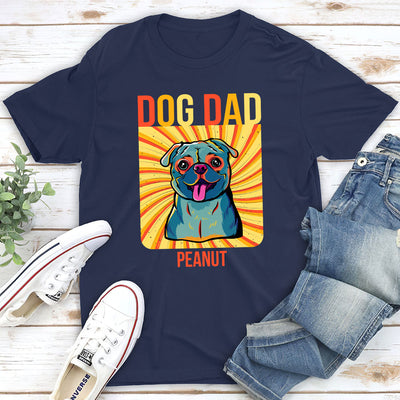 Pop Art Dog Mom Dad - Personalized Custom Unisex T-shirt