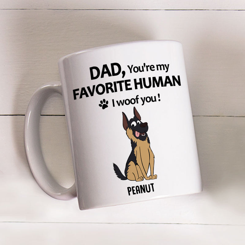 To My Favorite Human 2 - Personalized Custom Coffee Mug