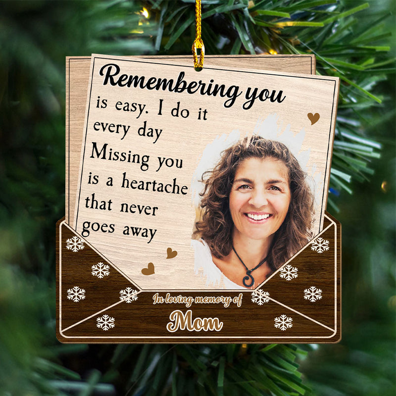 The Letter To Heaven - Personalized Custom 1-layered Wood Ornament