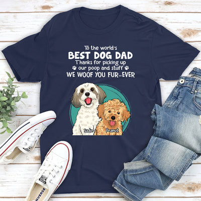 Thank You Dog Mom Dad - Personalized Custom Premium T-shirt