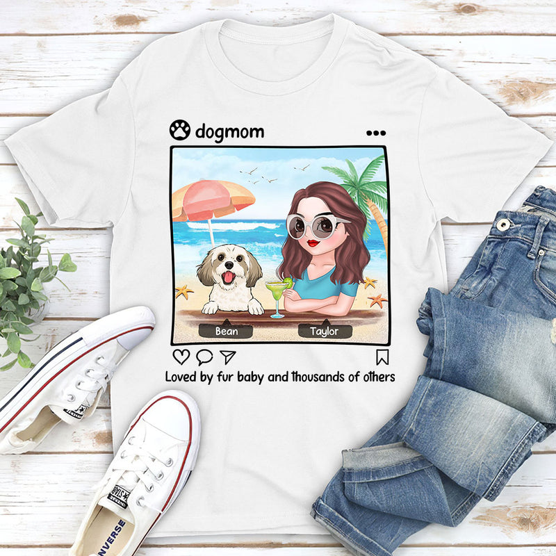 Dog And Mom - Personalized Custom Unisex T-shirt