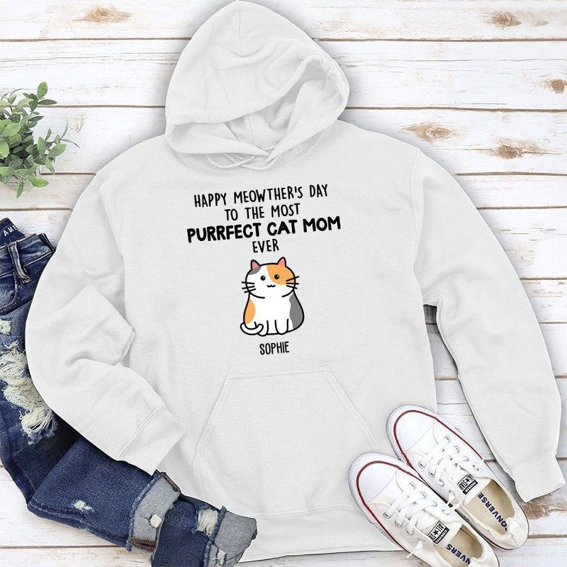 Purrfect Cat Mom – Personalized Custom Hoodie