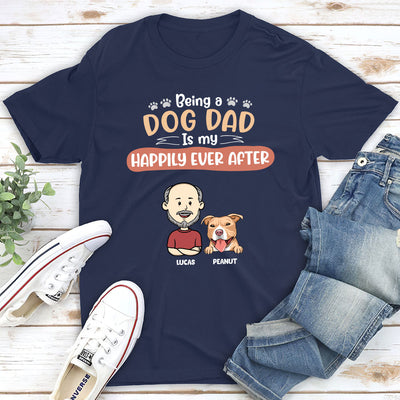 Happy To Be A Dog Mom - Personalized Custom Unisex T-shirt