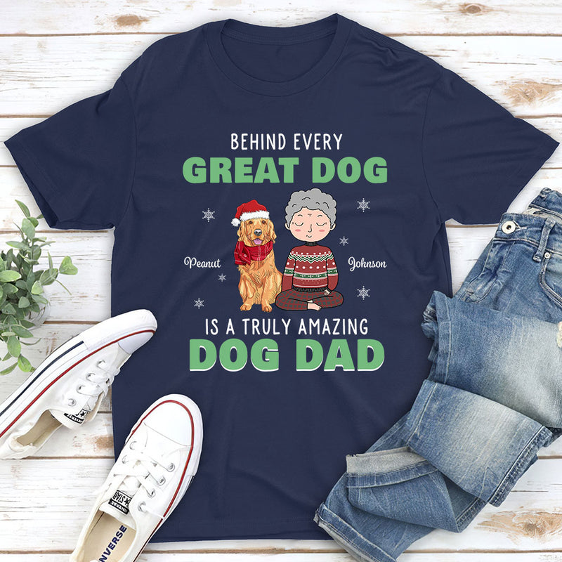 Amazing Dog Dad - Personalized Custom Unisex T-shirt