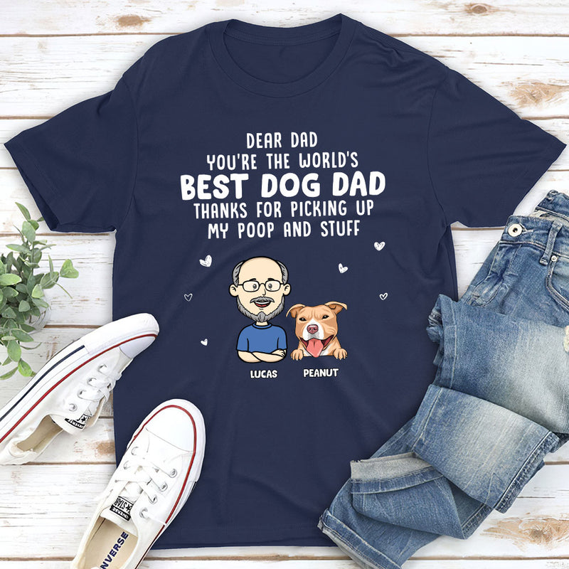 Funny Message For Dog Parents - Personalized Custom Unisex T-shirt