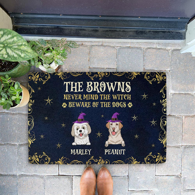 Never Mind The Witch - Personalized Custom Doormat
