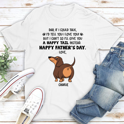 Happy Tail Instead - Personalized Custom Unisex T-shirt