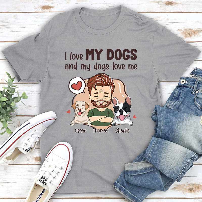 My Dog My Love - Personalized Custom Unisex T-shirt