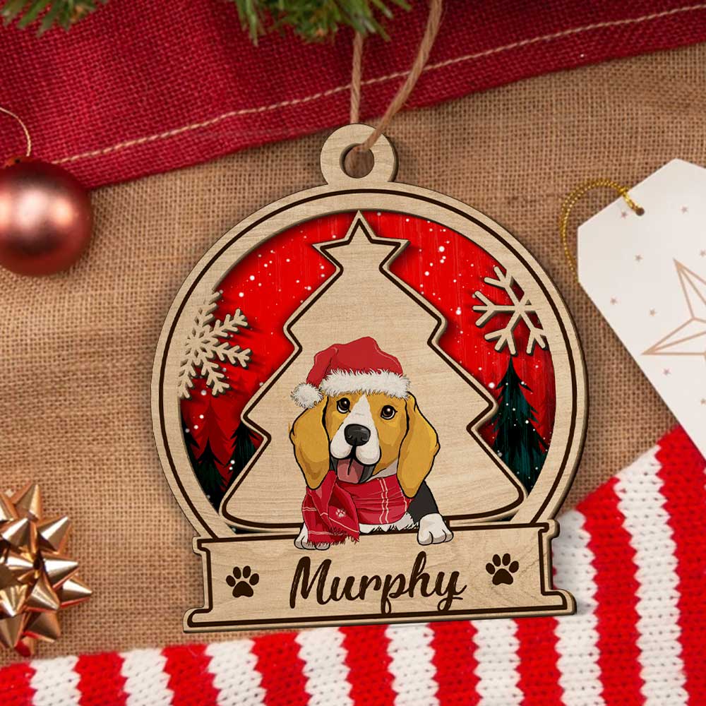 Family Ornament - Personalized Custom 2-layered Wood Ornament – PAWSIONATE